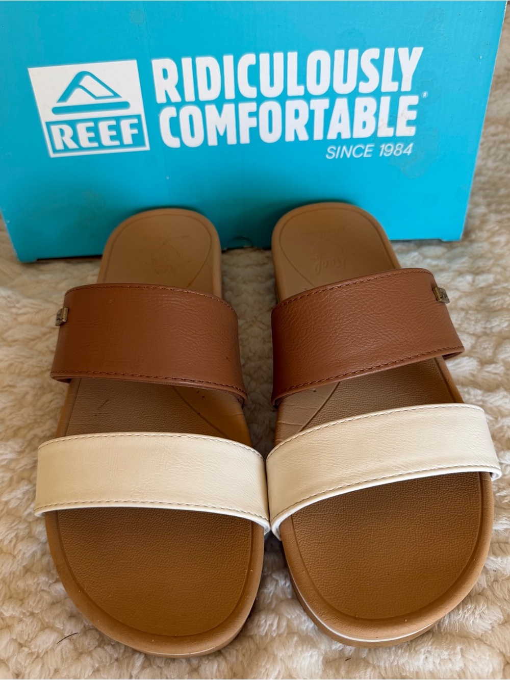 Reef Womens Banded Horizon Hi-White Duo
